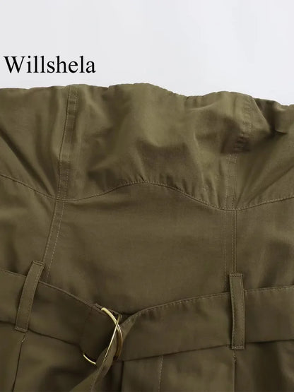 Macacão Tomara que Caia Verde Militar Andy