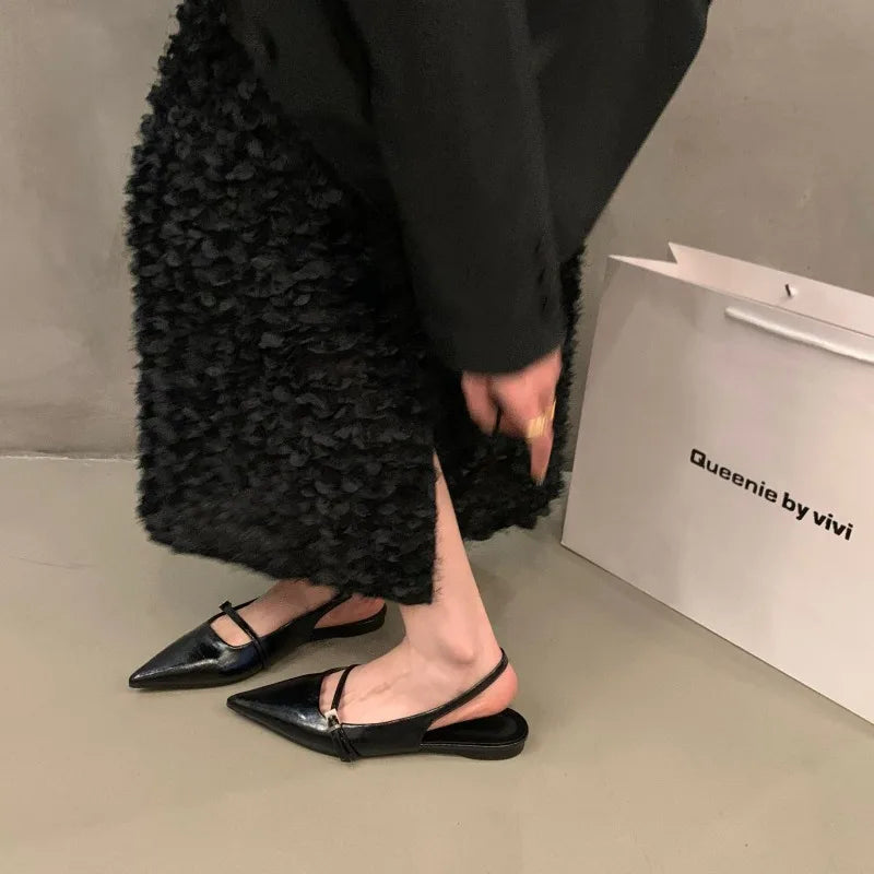 Sapatilha Slingback Roberta Fecho Duplo