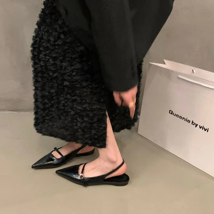 Sapatilha Slingback Roberta Fecho Duplo