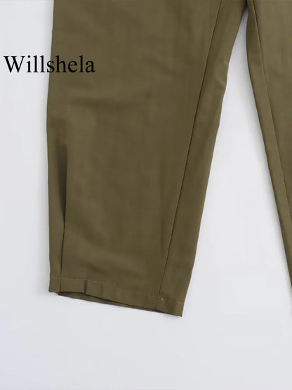 Macacão Tomara que Caia Verde Militar Andy