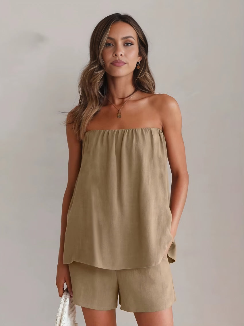 Conjunto Top Tomara que Caia Short Maxine