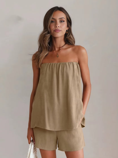 Conjunto Top Tomara que Caia Short Maxine