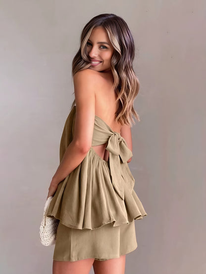 Conjunto Top Tomara que Caia Short Maxine